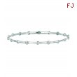 Diamond bezel set bracelet