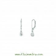 Diamond bezel set earrings