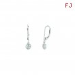 Diamond bezel set earrings