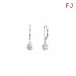 Diamond bezel set earrings