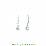 Diamond bezel set earrings