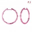 Diamond bezel set hoop earrings