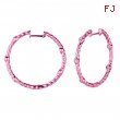 Diamond bezel set hoop earrings