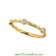 Diamond bezel set ring