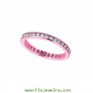Diamond Channel Set ETERNITY Band, 14K P. Gold