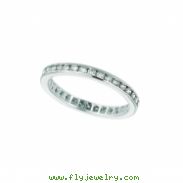 Diamond Channel Set ETERNITY Band, 14K W. Gold