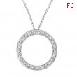 Diamond Circle Pendant Necklace