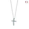 Diamond cross necklace