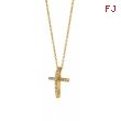 Diamond cross necklace