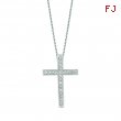 Diamond cross necklace