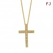 Diamond cross necklace