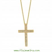 Diamond cross necklace