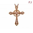 Diamond cross necklace