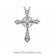 Diamond cross necklace
