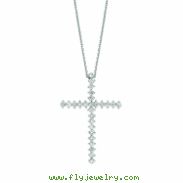 Diamond cross necklace