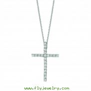 Diamond cross necklace