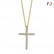 Diamond cross necklace