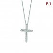 Diamond cross necklace