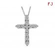 Diamond cross necklace