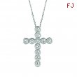 Diamond cross necklace