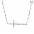 Diamond cross necklace