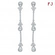 Diamond Drop Chandelier Stiletto Earrings