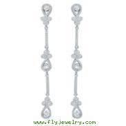 Diamond Drop Chandelier Stiletto Earrings