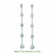 Diamond drop earrings