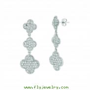 Diamond drop earrings
