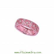 Diamond Eternity Band, 14K Pink Gold Ring