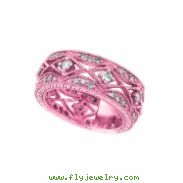 Diamond Eternity Ring Band Pink Gold