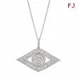 Diamond eye necklace