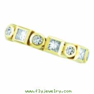 Diamond Fashion Bezel Set Ring, 14K Yellow Gold