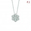Diamond flower necklace