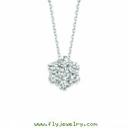 Diamond flower necklace