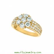 Diamond flower ring