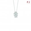 Diamond girl necklace