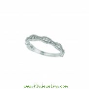 Diamond Guard Ring Stackable Band