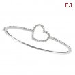Diamond Heart Bangle 
