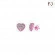 Diamond heart earrings