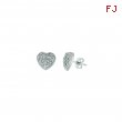 Diamond heart earrings