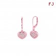 Diamond heart earrings
