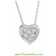 Diamond heart necklace