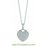 Diamond heart necklace