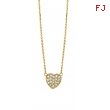 Diamond heart necklace