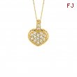 Diamond heart necklace