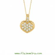 Diamond heart necklace