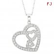 Diamond Heart Pendant Necklace