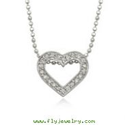 Diamond Heart Pendant w/Chain