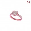 Diamond heart ring